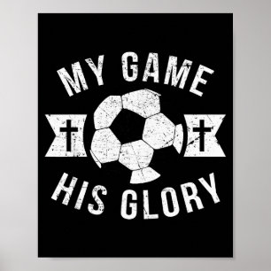 Christian Soccer Gifts Teen Boys Girls Sayings Phr Poster