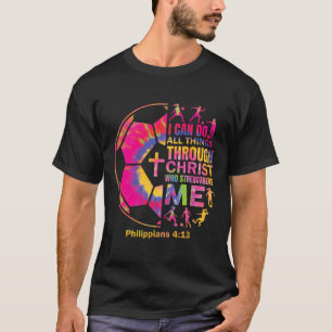 Christian Soccer T Shirt Girls Teen Kids Christ Re