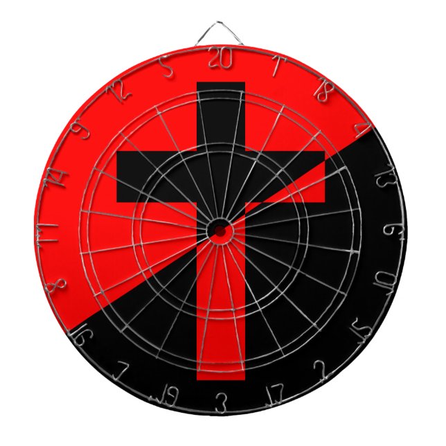 Christian Socialism & Anarchism (Liberation) Flag Dartboard (Front)