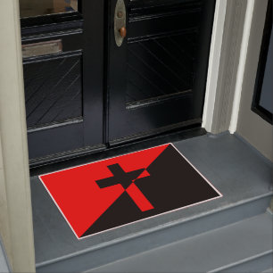 Christian Socialism & Anarchism (Liberation) Flag Doormat