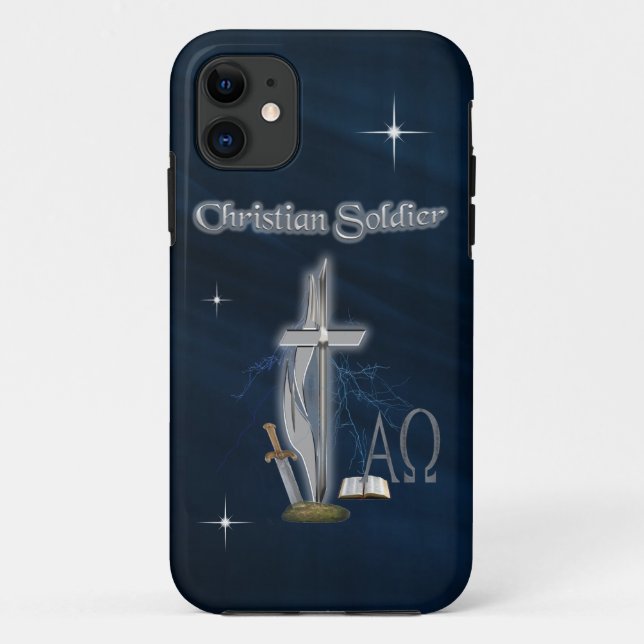 Christian Soldier Case-Mate iPhone Case (Back)