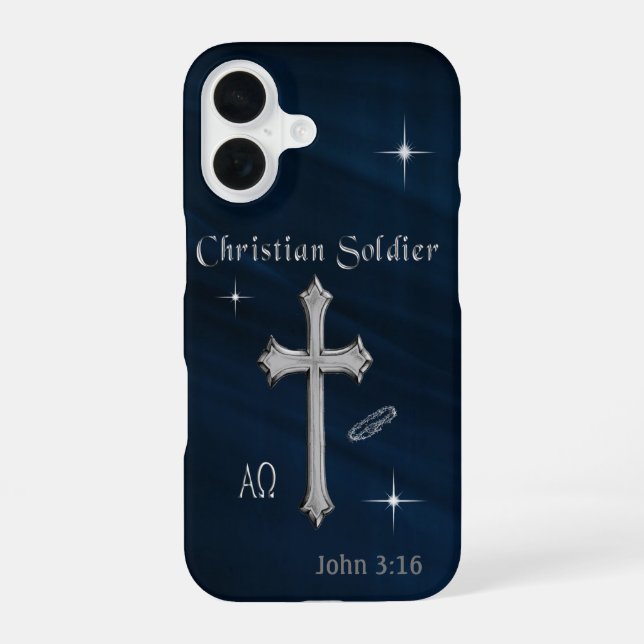 Christian Soldier  iPhone 16 Case (Back)