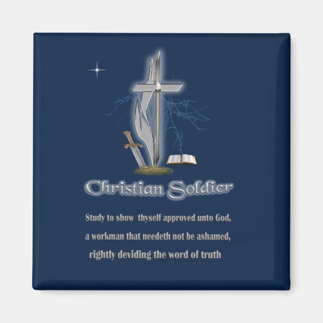 Christian Soldier Magnet (Front)