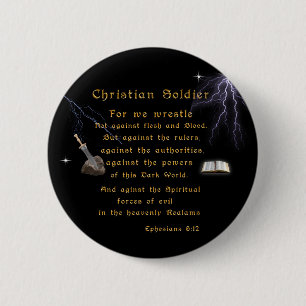 Christian Soldiers 2 Inch Round Button