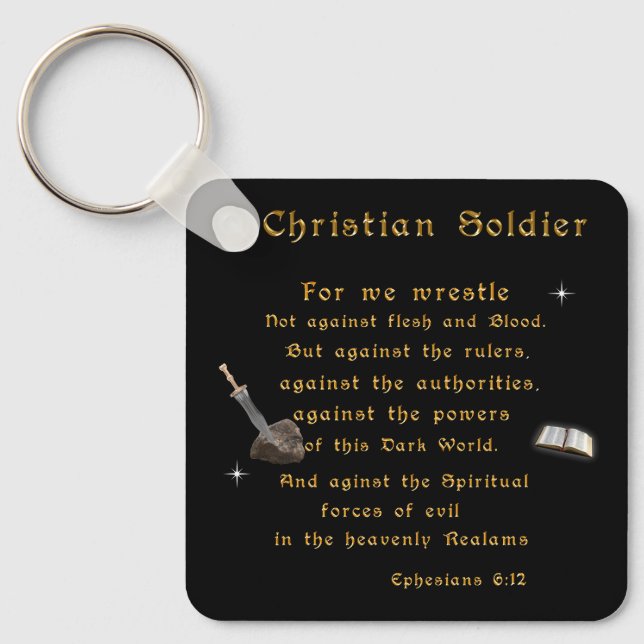 Christian Soldiers Keychain (Front)