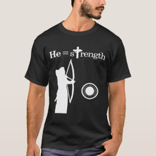 Christian Sports Inspirational Quote Jesus Archery T-Shirt
