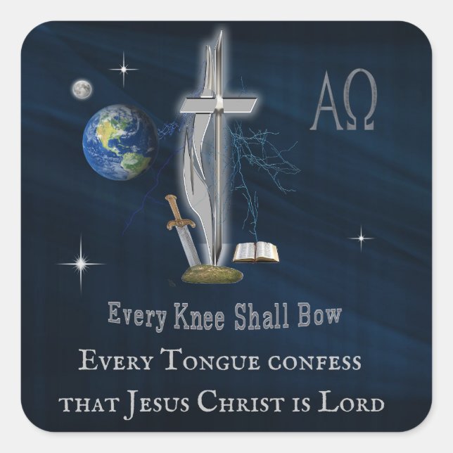 Christian Square Sticker (Front)