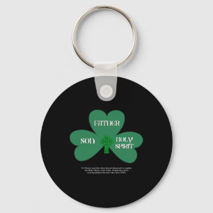 Christian St Patrick's Day Religious Trinity Clove Keychain