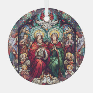 Christian Stained Glass Ornament