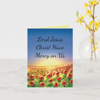 Christian Stationery Card (field of flowers)