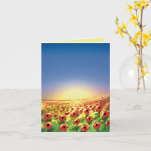 Christian Stationery Card (field of flowers)