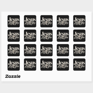 Christian Sublimation Design Square Sticker