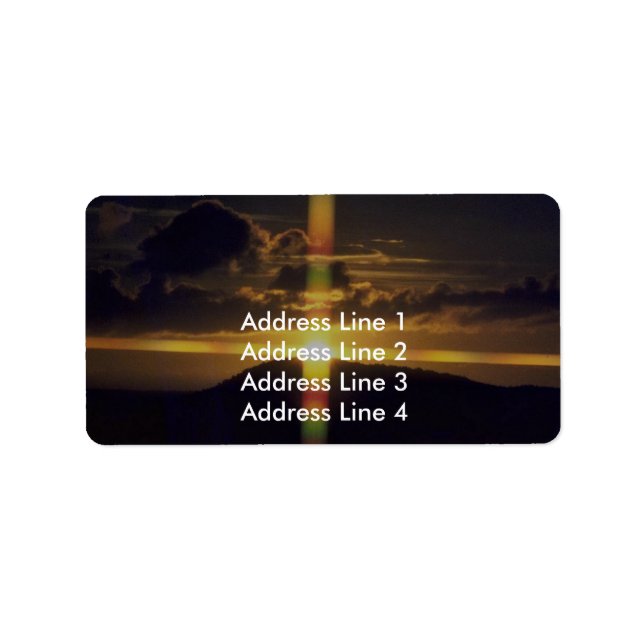 Christian Sunset Label (Front)