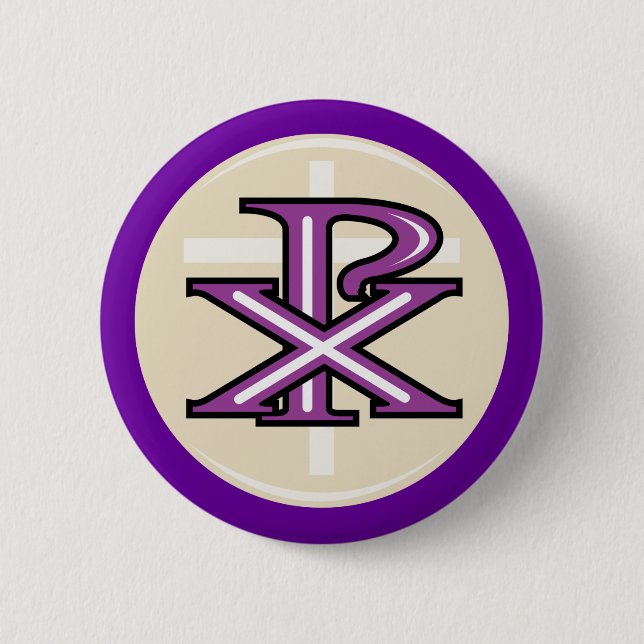 Christian Symbol 2 Inch Round Button (Front)