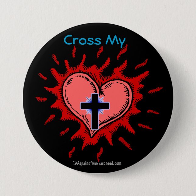 Christian Symbol 3 Inch Round Button (Front)