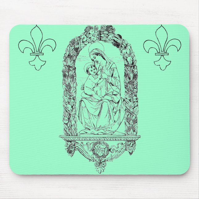 Christian Symbols Mouse Pad (Front)