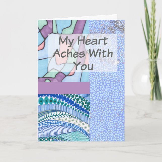 Christian Sympathy Card Collage Design (Front)