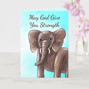 Christian Sympathy Card (elephant)