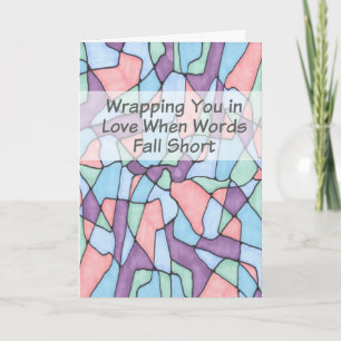 Christian Sympathy Card Multi Coloured