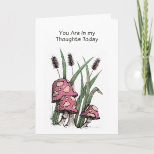 Christian Sympathy Card Mushrooms