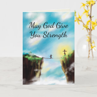 Christian Sympathy Card (Tightrope Landscape)