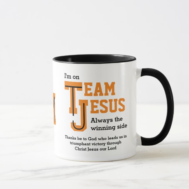Christian TEAM JESUS Monogram Mug (Right)