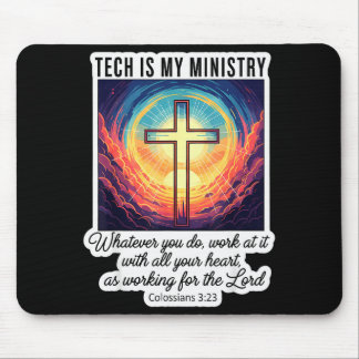 Christian Technology Expert Tech Is My Ministry Je Mouse Pad