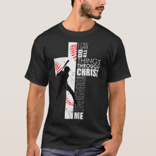 Christian Teen Boys Kids Baseball Philippians 413 T-Shirt