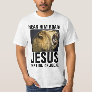 CHRISTIAN TEES JESUS, LION OF JUDAH T-Shirts