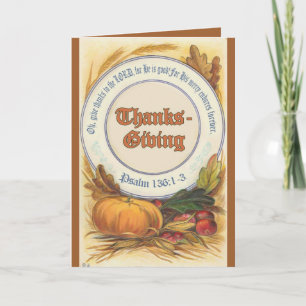 Christian Thanksgiving Bountiful Harvest Cartes