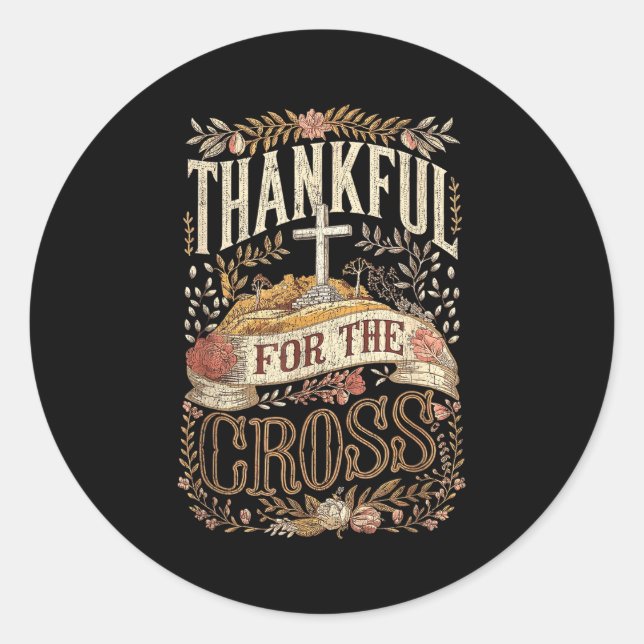 Christian Thanksgiving Shirts And Co. Christian Th Classic Round Sticker (Front)
