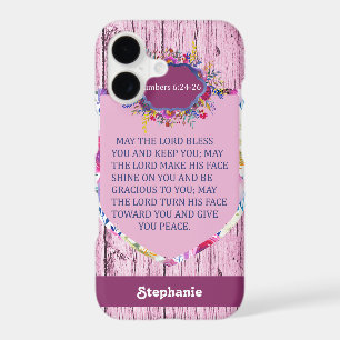 Christian The Blessing Pink Floral Bible Verse