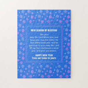 Christian THE LORD BLESS YOU New Year Jigsaw Puzzle