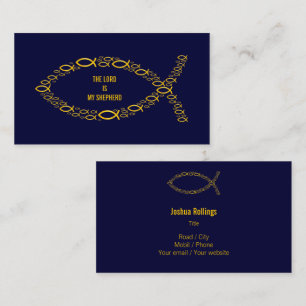 Christian THE LORD IS MY SHEPHERD Business Card