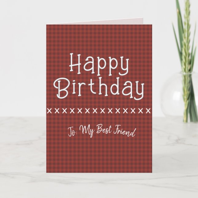 Christian Themed Folded Birthday Greeting Card (Front)