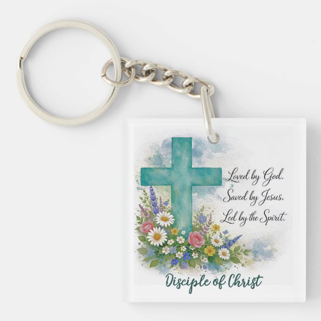 Christian Trinity Personalized Keychain (Front)
