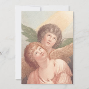 Christian Two Cherubs in Eastern Orthodox  Invitation