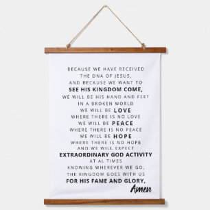Christian Typography Wall Hanging Tapestry