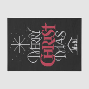 Christian Ugly Merry Christmas Sweater Jesus BIG Tissue Paper