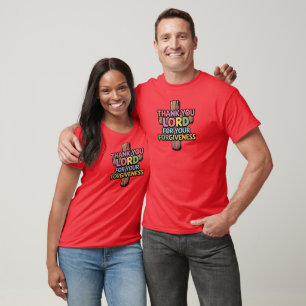 Christian Unisex T-Shirt Merci Seigneur...........
