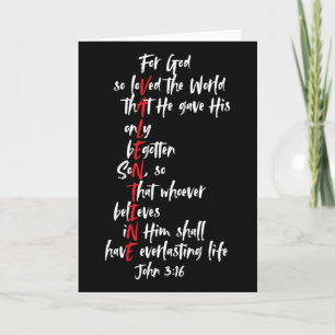 Christian Valentine Bible Verse Jesus John 316 Fai Card