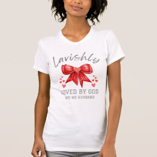 Christian Valentine LAVISHLY LOVED Coquette Bow T-Shirt