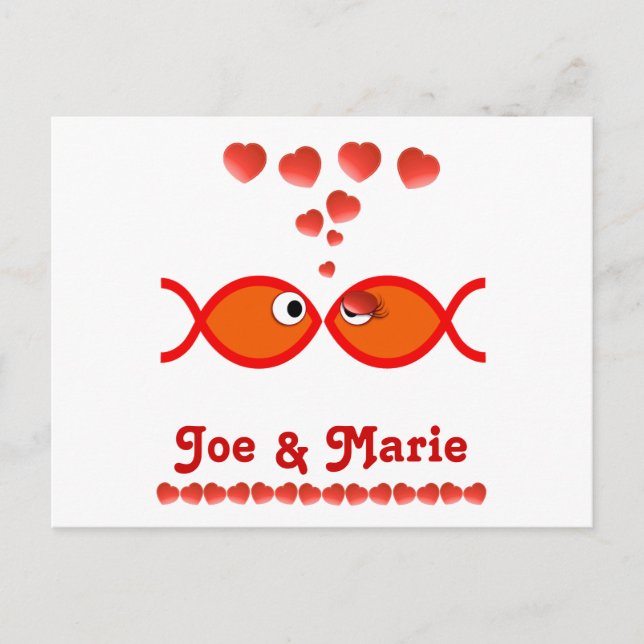 Christian Valentine Symbols - Orange v1 Holiday Postcard (Front)