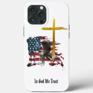 *~* Christian Veteran Patriotic Eagle Flag AP16 iPhone 13 Pro Max Case