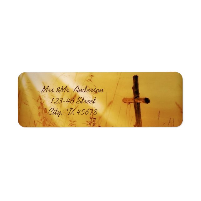 Christian vintage country cross wedding (Front)
