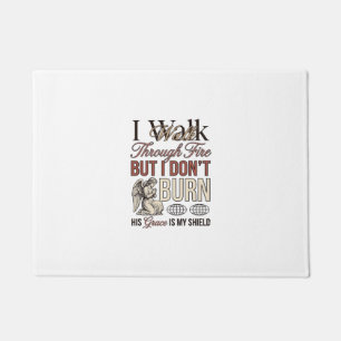 Christian Walk Through Fire Vintage Doormat