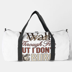 Christian Walk Through Fire Vintage Duffle Bag
