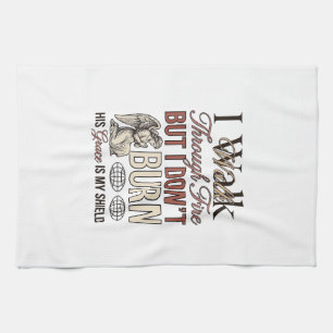 Christian Walk Through Fire Vintage Kitchen Towel