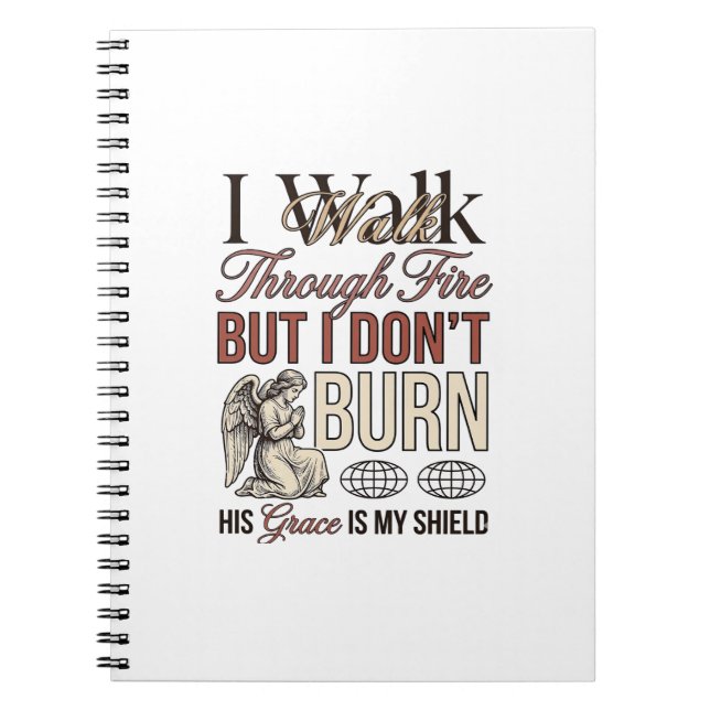 Christian Walk Through Fire Vintage Notebook (Front)