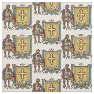 Christian warrior for Jesus Fabric